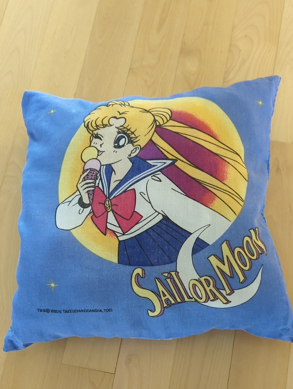 Vintage 1995 Sailor Moon Graphic Pillow - Double Sided
